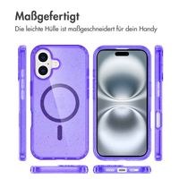 imoshion Sparkle Back Cover mit MagSafe für das iPhone 16 - Violett