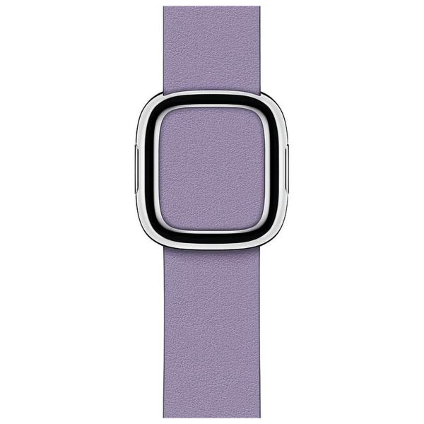 Apple Leather Band Modern Buckle für das  Apple Watch Series 1 t/m 9 / SE (38/40/41 mm) | Series 10 / 11 (42 mm) - Größe S - Lila