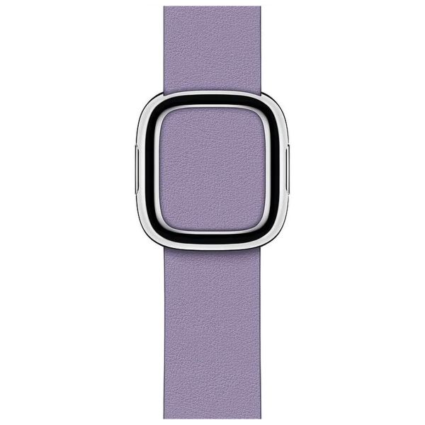 Apple Leather Band Modern Buckle für die Apple Watch Series 1-9 / SE - 38/40/41 mm / Series 10 - 42 mm - Größe S - Lila