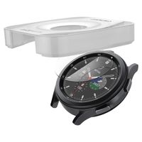 Spigen EZ FIT Glas.tR Displayschutzfolie mit Applikator für die Samsung Galaxy Watch 4 Classic - 42 mm - Transparent