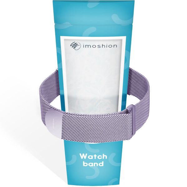 imoshion Magnetisches Milanaise Armband für das  Apple Watch Series 1 - 11 / SE / Ultra (44/45/46/49 mm) - Größe M - Violett