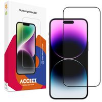 Accezz Full Cover Screen Protector aus gehärtetem Glas Apple iPhone 15 Pro Max