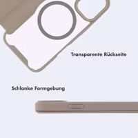 imoshion Transparente Bookcase mit MagSafe Apple iPhone 14 / 13 - Beige