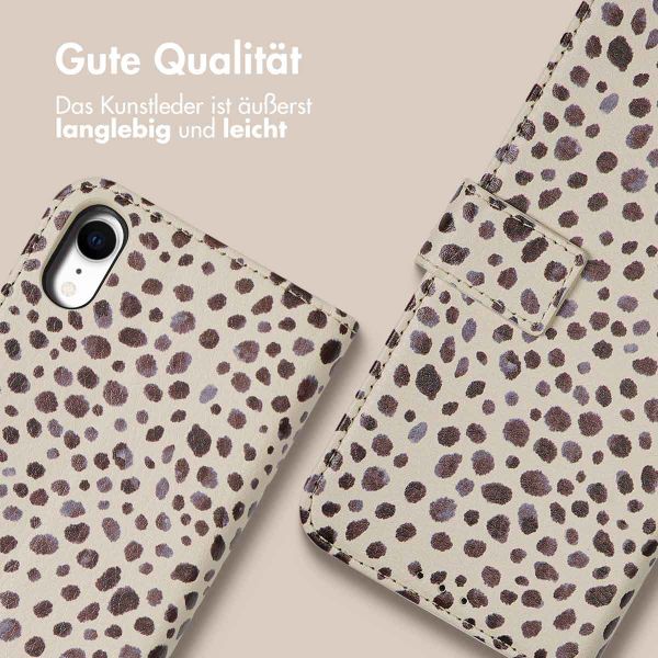 imoshion Design Klapphülle Apple iPhone Xr - Black And White Dots
