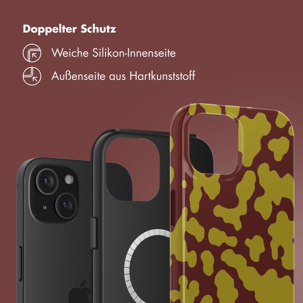 Selencia Vivid Rückabdeckung mit MagSafe Apple iPhone 15 - Moo'd Olive Dust