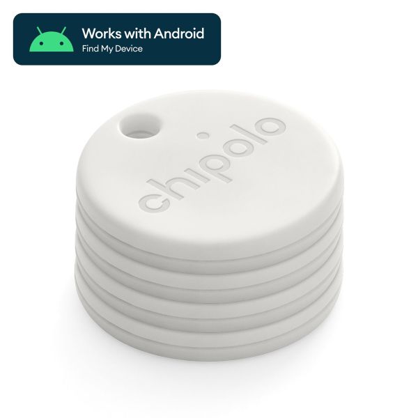 Chipolo ONE Point – GPS-Tracker für Android – 4 Pack – Weiß