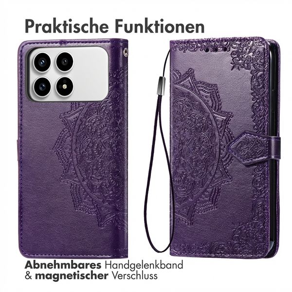 imoshion Mandala Klapphülle Xiaomi Poco F8 Pro - Violett