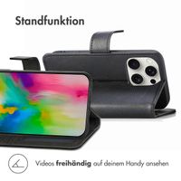 imoshion Luxuriöse Klapphülle für das Apple iPhone 16 Pro Max - Schwarz