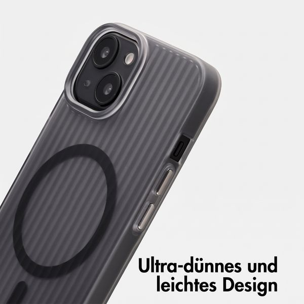 Accezz Lite Backcover mit MagSafe | Fluted | Apple iPhone 13 - Grau
