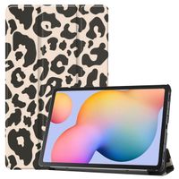 imoshion Design Trifold Klapphülle für das Samsung Galaxy Tab S6 Lite (2020/2022/2024) - Leopard