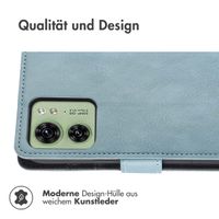 imoshion Luxuriöse Klapphülle Motorola Edge 40 - Hellblau