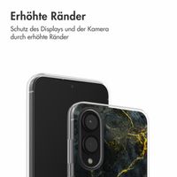 imoshion Design Hülle Samsung Galaxy S25 Edge - Black Marble