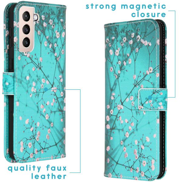 imoshion Design TPU Klapphülle Samsung Galaxy S21 Plus - Blossom