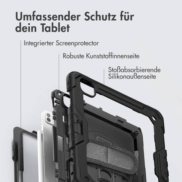 Accezz Robustes Back Cover mit Schultergurt Apple iPad Pro 13 (2025) M5 / (2024) M4 - Schwarz