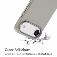 Accezz MagSafe Leather Backcover Apple iPhone Air - Light Grey