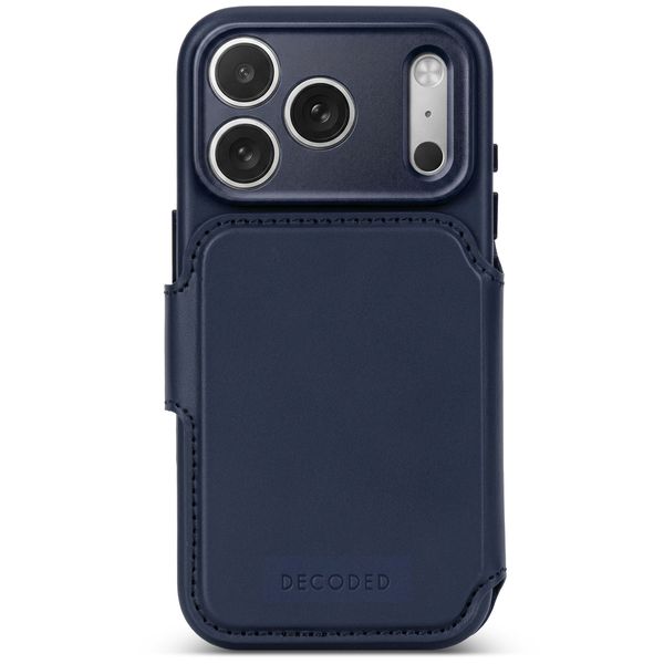 Decoded 2 in 1 Leather Klapphülle MagSafe Apple iPhone 18 Pro / 17 Pro - Midnight