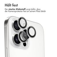 imoshion 2er-Pack Objektivschutz für Kamera für das iPhone 16 Pro / 16 Pro Max - Weiß / Titanium