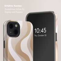 Selencia Vivid Tough Back Cover mit MagSafe für das Apple iPhone 13 - Desert Waves Beige