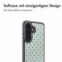 imoshion Design Hülle Samsung Galaxy A55 - Polka Dot Mintgroen