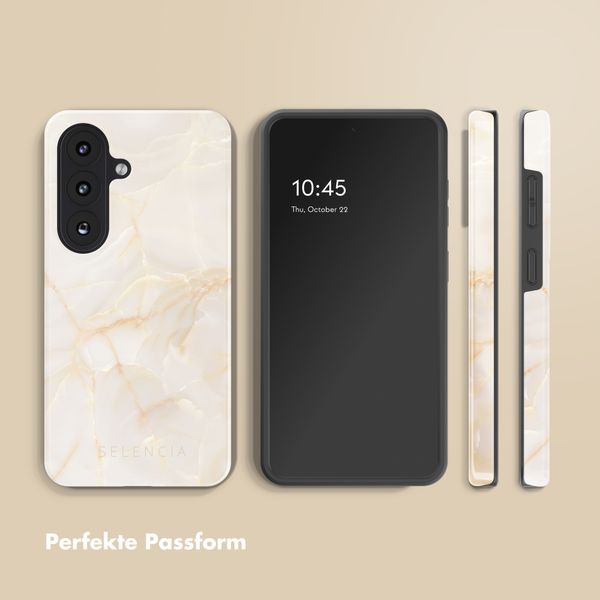 Selencia Vivid Rückabdeckung mit MagSafe Samsung Galaxy S26 Plus - Golden Beige Marble
