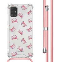 imoshion Design Hülle mit Band für das Samsung Galaxy A51 - Crab Watercolor