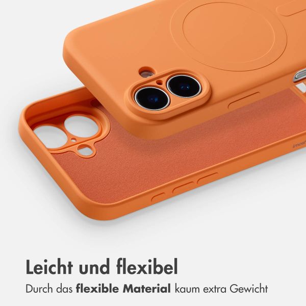 imoshion Color Back Cover mit MagSafe Apple iPhone 16 - Neon Orange