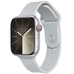 imoshion Geflochtenes Silikonarmband für die Apple Watch Series 1 bis 10 / SE / Ultra (2) (44/45/46/49 mm) - Grau