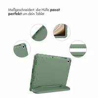 imoshion Schutzhülle mit Handgriff kindersicher Samsung Galaxy Tab A11 Plus / A9 Plus - Olive Green