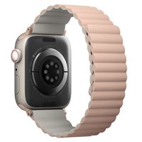 Uniq Revix doppelseitiges Armband für das  Apple Watch Series 1 t/m 9 / SE (38/40/41 mm) | Series 10 / 11 (42 mm) - Blush Pink / Beige