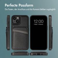 imoshion Backcover mit Kartenfach und Ständer Apple iPhone 15 - Schwarz