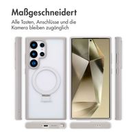 Accezz Ring Stand Backcover mit MagSafe Samsung Galaxy S24 Ultra - Grau