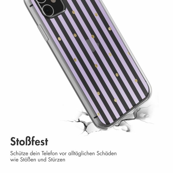 imoshion  Design Hülle für das iPhone 11 - Sparkle Lines Lavender