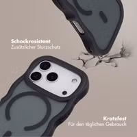 Selencia Wavy Backcover mit MagSafe Apple iPhone 17 Pro - Schwarz