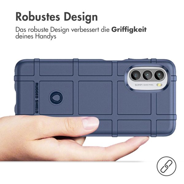 imoshion Rugged Shield Backcover Motorola Moto G52 / G82 - Dunkelblau