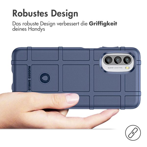 imoshion Rugged Shield Backcover für das Motorola Moto G52 / G82 - Dunkelblau