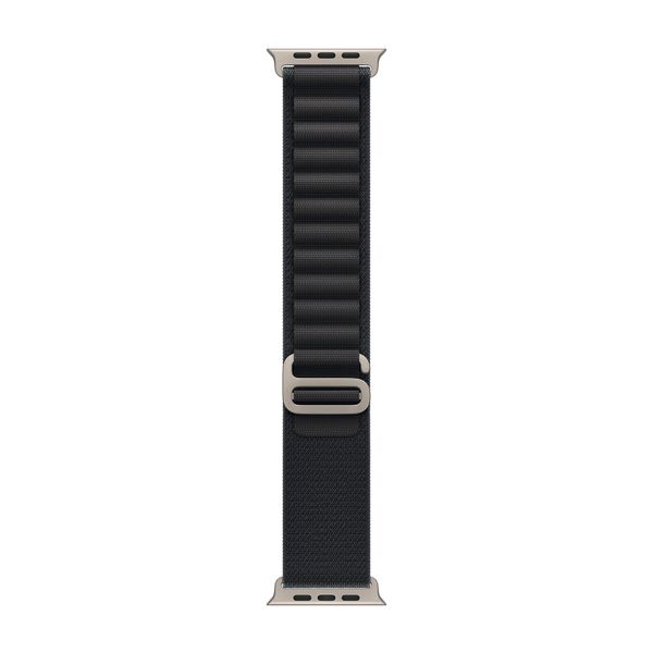 Apple Alpine Loop Armband für  Apple Watch Series 1 - 11 / SE / Ultra (44/45/46/49 mm) - Größe M - Black / Natural Titanium