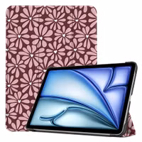 imoshion Design Trifold Klaphülle Apple iPad Air 11 Zoll (2025) M3 / (2024) M2 / Air 5 (2022) / Air 4 (2020) - Bloom Love Blush