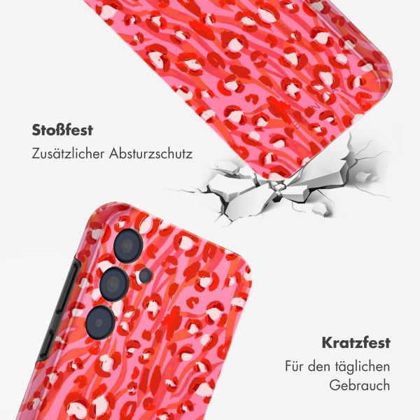 Selencia Vivid Tough Back Cover für das Samsung Galaxy A35 - Wild Spots Lipstick