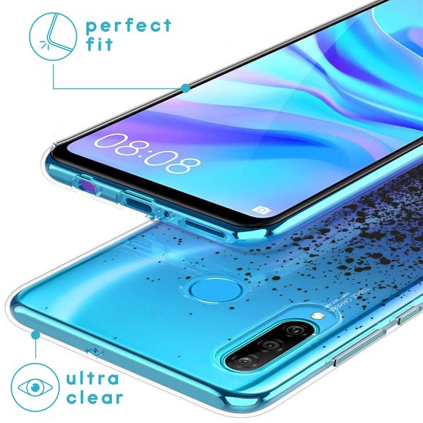 imoshion Design Hülle Huawei P30 Lite - Spritzer - Schwarz