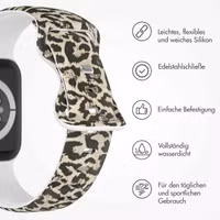 imoshion Silikon-Armband⁺ für Apple Watch Series 1 t/m 11 / SE / Ultra (44/45/46/49 mm) - Leopard