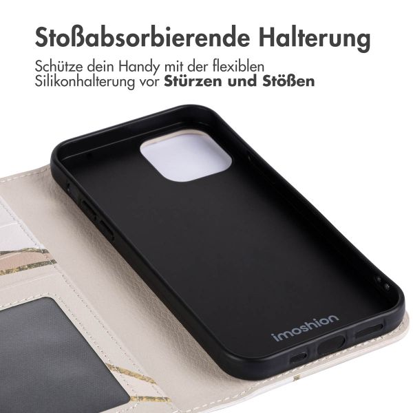 imoshion Design Klapphülle iPhone 13 - Beige Graphic