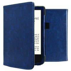 imoshion Vegan Leather Klapphülle Pocketbook Touch Lux 5 / HD 3 / Basic Lux 4 / Vivlio Lux 5 - Dunkelblau