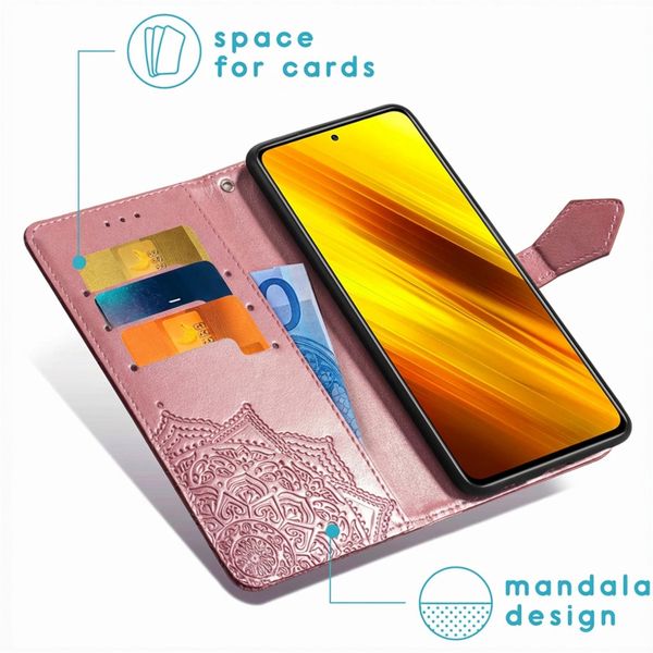 imoshion Mandala Klapphülle Xiaomi Poco X3 (Pro) - Rosé gold