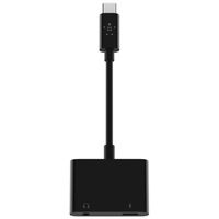 Belkin RockStar Adapter USB-C Charge + 3,5 mm Audio - Schwarz