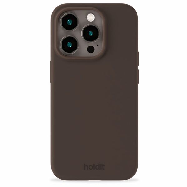 Holdit Silicone Case für das iPhone 15 ProMax - Chocolate