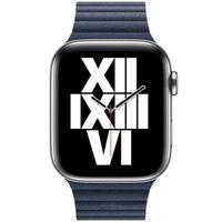 Apple Lederarmband für das  Apple Watch Series 1 t/m 11 / SE / Ultra (44/45/46/49 mm) - Größe M - Diver Blue
