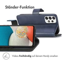 imoshion Luxuriöse Klapphülle Samsung Galaxy A53 - Dunkelblau