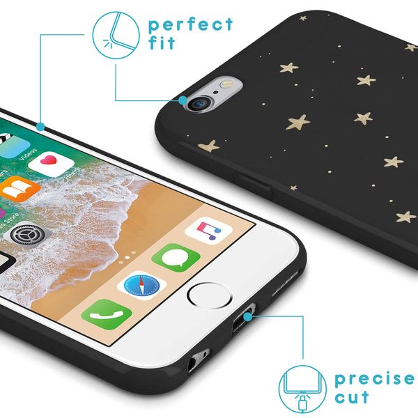 imoshion Design Hülle für das iPhone 6 / 6s - Sterne / Schwarz