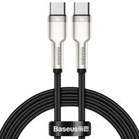 Baseus Cafule Series USB-C-zu-USB-C-Kabel  – Metall – 100 Watt – 1 Meter – Schwarz