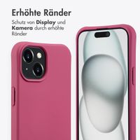 imoshion Color Backcover mit abnehmbarem Handykette und MagSafe Apple iPhone 15 - Raspberry